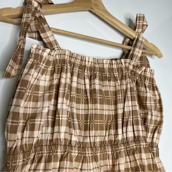 Anthropologie Faithfull The Brand Moretta Top - Lori Check Print - Picture 3 of 12